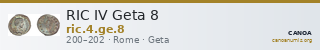 RIC IV Geta 8 — CANOA