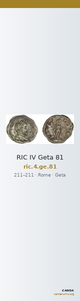 RIC IV Geta 81 — CANOA