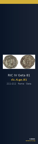 RIC IV Geta 81 — CANOA