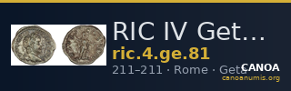 RIC IV Geta 81 — CANOA