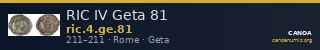 RIC IV Geta 81 — CANOA