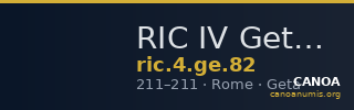 RIC IV Geta 82 — CANOA