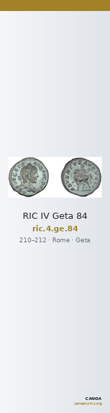 RIC IV Geta 84 — CANOA