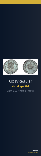 RIC IV Geta 84 — CANOA