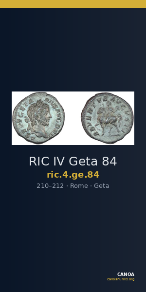 RIC IV Geta 84 — CANOA
