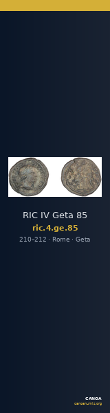 RIC IV Geta 85 — CANOA