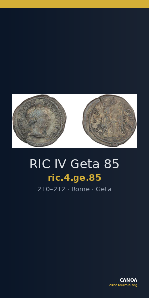 RIC IV Geta 85 — CANOA