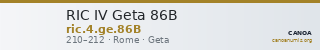 RIC IV Geta 86B — CANOA