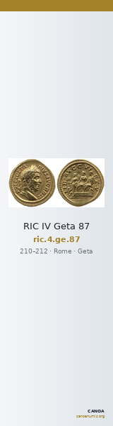 RIC IV Geta 87 — CANOA