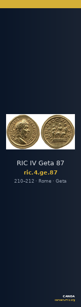 RIC IV Geta 87 — CANOA