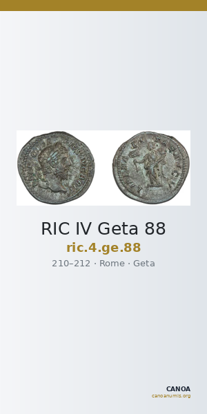 RIC IV Geta 88 — CANOA