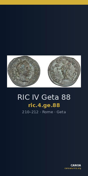 RIC IV Geta 88 — CANOA