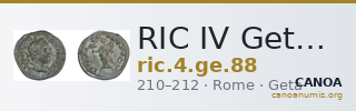 RIC IV Geta 88 — CANOA