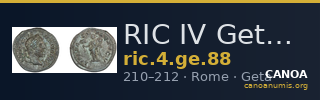 RIC IV Geta 88 — CANOA