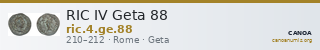 RIC IV Geta 88 — CANOA