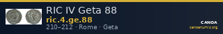 RIC IV Geta 88 — CANOA
