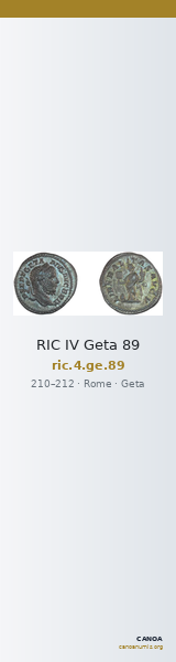 RIC IV Geta 89 — CANOA