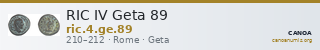 RIC IV Geta 89 — CANOA