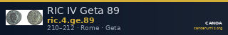 RIC IV Geta 89 — CANOA