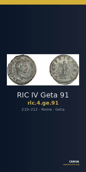 RIC IV Geta 91 — CANOA
