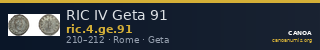RIC IV Geta 91 — CANOA