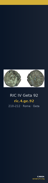 RIC IV Geta 92 — CANOA