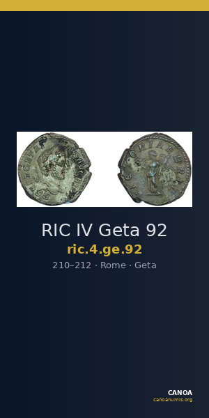 RIC IV Geta 92 — CANOA