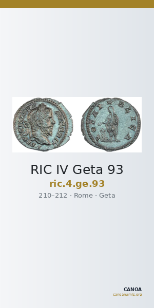 RIC IV Geta 93 — CANOA
