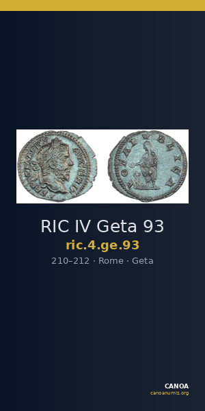 RIC IV Geta 93 — CANOA