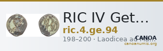 RIC IV Geta 94 — CANOA