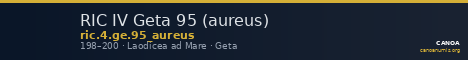 RIC IV Geta 95 (aureus) — CANOA