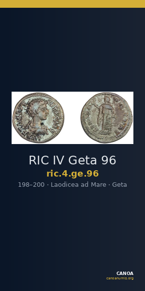 RIC IV Geta 96 — CANOA