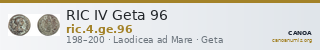 RIC IV Geta 96 — CANOA