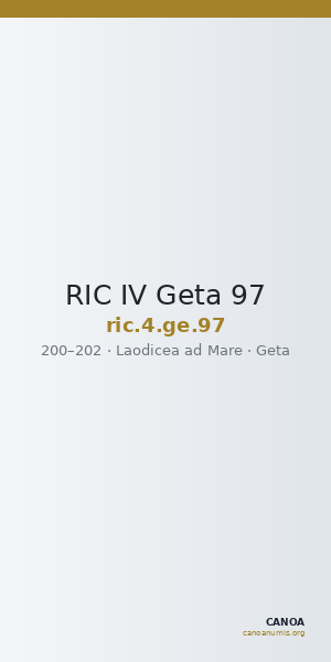 RIC IV Geta 97 — CANOA