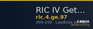 RIC IV Geta 97 — CANOA