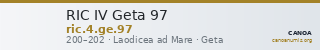 RIC IV Geta 97 — CANOA