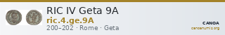 RIC IV Geta 9A — CANOA