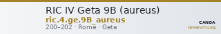 RIC IV Geta 9B (aureus) — CANOA