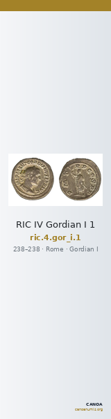 RIC IV Gordian I 1 — CANOA