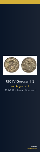 RIC IV Gordian I 1 — CANOA