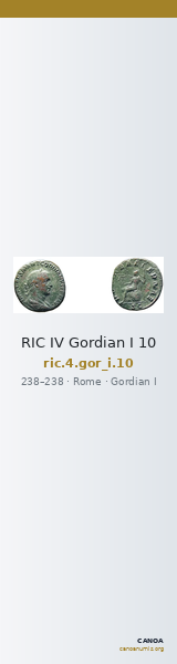 RIC IV Gordian I 10 — CANOA