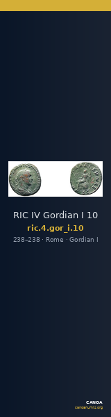 RIC IV Gordian I 10 — CANOA