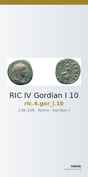 RIC IV Gordian I 10 — CANOA