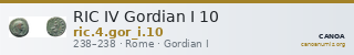 RIC IV Gordian I 10 — CANOA