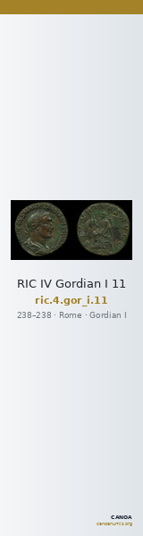 RIC IV Gordian I 11 — CANOA