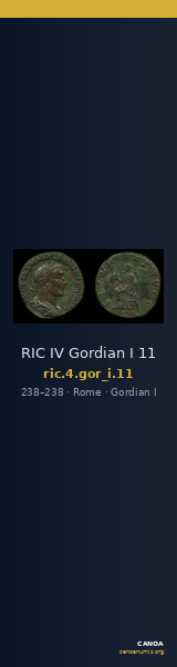 RIC IV Gordian I 11 — CANOA