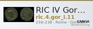 RIC IV Gordian I 11 — CANOA