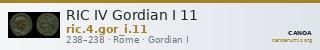 RIC IV Gordian I 11 — CANOA