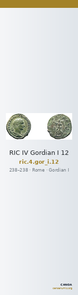 RIC IV Gordian I 12 — CANOA