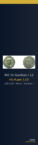 RIC IV Gordian I 12 — CANOA